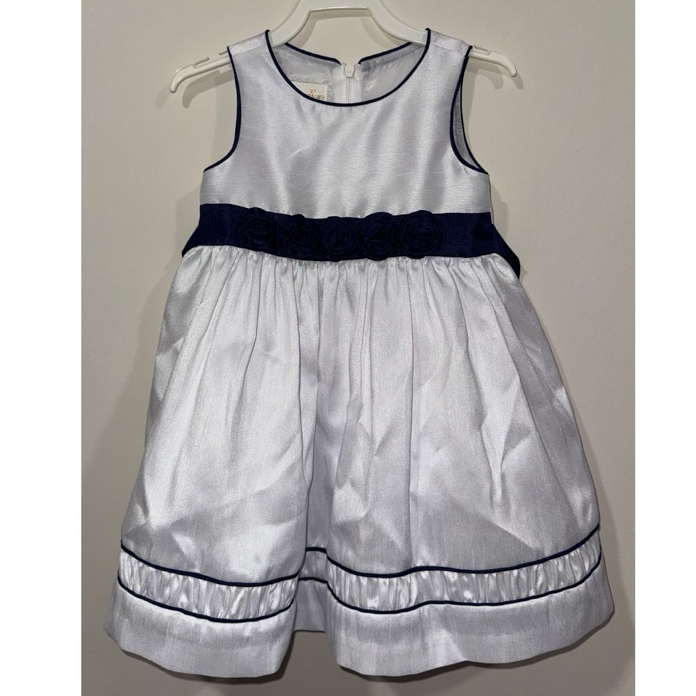 Cinderella Girls Silver & Navy Blue Dress – Size 2T